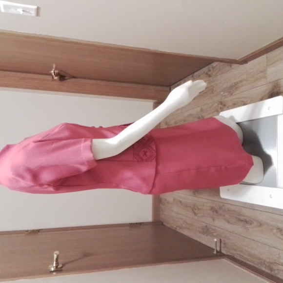 K Petite Collection 2- piece jacket dress, size 8P, in medium dusty rose. - Picture 4 of 7